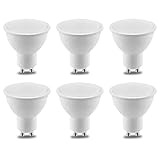 Gatetop 6 Stück LED GU10 Strahler Birnen 5W entspricht Halogenlampe 50W 400lm 120 Abstrahlwinkel Warmweiß 3000K Energiesparlampe Kein Flimmern nicht dimmbar IP20