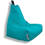 Patchhome Lounge Sessel XXL Gamer Sessel Sitzsack Sessel Sitzkissen In & Outdoor geeignet fertig befüllt | XXL - Türkis - in 2 Größen und 25 Farb