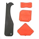 Silikon-Dichtungs-Finishing-Tool, 4 verschiedene Werkzeuge 4pcs Abdichtwerkzeug Dichtmittel-Werkzeuge Abdichtschaber-Entferner für Zuhause Küche Badezimmer(rot)