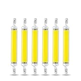 R7S 118mm LED Birne 10W Dimmbar J118 Lineare Reflektorlampe 100W R7S Halogenbirne Ersatz Slim LED Spotlight Birnen Energiesparlampe AC 110V/230V [6er Pack] (Cool White 110V~140V)