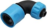 1/2 Zoll (12,5 mm) Schlauch ABS Ellbogen-Schnellkupplungen Garten Wasseranschluss Gartenbewässerung Autowaschschlauch Schnelles schnelles Ellbogengelenk (Größe: 1/2 Zoll) E