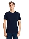TOM TAILOR Denim Herren Basic T-Shirt mit Bio-Baumw