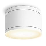 SSC-LUXon CELI-WX Aufbauspot IP44 flach für Außen & Bad mit GX53 LED wechselbar 3W warmweiß - Aufbaustrahler rund weiß 230V