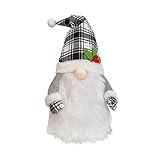 goodjinHH Weihnachten Deko Weihnachtszwerge Plüsch Dekor Hexe skandinavischen Tomte Nisse schwedischen Weihnachtsbaum Dekor Weihnachtsbaum Top Ornamente Weihnachtsschmuck (C, 64x34x4cm)