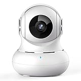 Crzwok Überwachungskamera Innen, [2022 Neu] Babyphone mit Kamera 360 Grad Hundekamera mit app, WLAN Kamera mit 2-Wege-Audio,IR Nachtsicht für Haustier Kamera, kompatibel mit Alex
