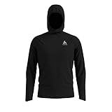 Odlo Herren Pullover Hoody Midlayer Millennium Element, Black Melange, XXL, 312962