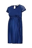 ESPRIT Maternity Damen Dress Mix ss Kleid, Blau (Dark Blue 405), 42 (Herstellergröße: XL)