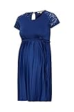 ESPRIT Maternity Damen Dress Mix ss Kleid, Blau (Dark Blue 405), 42 (Herstellergröße: XL)