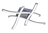Reality Leuchten Route R62474107 LED Deckenleuchte, Nickel Matt, 5 Watt, Acryl Weiß