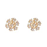 TT- Weihnachten Ohrringe für Damen Elk Candy Christmas Weihnachtsbaum Snowflake Earrings Ohrclips Geschenk Kinder Party Favors Pretend Play Dress Up Ohrring Geburtstag Geschenk Party (C, OneSize)