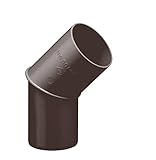 INEFA ® Rohrbogen -winkel für Fallrohr 45 Grad Dunkelbraun DN 50,