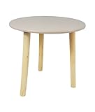 Deko Holz Tisch 30x30 cm - Farbe: Taupe - Kleiner Beistelltisch Couchtisch Sofatisch Blumenhock