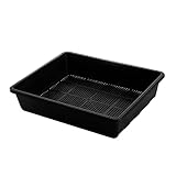 FUFU Behunker 1 STÜCK RREUDABLE Kunststoffpflanze wachsendes Tablett 1 STÜCK Cover 2. 0pcs. Töpfe passen for Garten-Gewächshaus- Sämlinge Wheatgrass microg