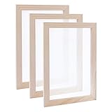 SUPERFINDINGS 3 Stück 30x20cm Papier Schöpfrahmen Papierschöpfsieb Papierschöpfrahmen Alte Papierherstellungsmethode für Kinder Teenager Lehren Papierherstellung