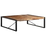Beistelltisch, Couchtische Sofatisch Wohnzimmertisch Kaffeetisch Couchtisch 120x120x40 cm Massivholz mit Palisander-F