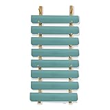 LSMK Yoga Mat Holder Wandhalterung Für Yogamatten, Holzschaumrollen-Organizer- Rack 6/9- lagiger Aufbewahrungsständer Für Home Gym/Fitnesskurs, Regal (Color : 9 Tier)