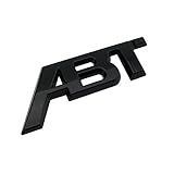 cicisame 1 Stück Kofferraum-ABT-Logo-Emblem aus Metall für Audi S1 QS7 TT RS3 SQ2 RS6 RS7 SQ7 A3 RS4 RS5 SQ8 A8L S6 A4 Q5 A1 S5 S4 A5 Auto Styling (schwarz)