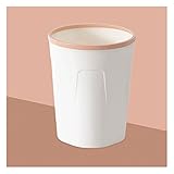 SHUNFAYOUXIANGS Mülleimer Haushalt unbedeckt Mülleimer Wohnzimmer kreativer großer Badezimmer-Mülleimer-Kanalküche Müll Abfallbins. (Color : Pink)