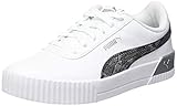 PUMA Damen Carina Untamed Sneaker, Puma Weiß Puma Silber, 39 EU