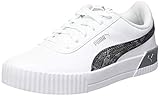 PUMA Damen Carina Untamed Sneaker, Weiß Silber, 41 EU