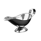 YANLI2233 sauciere Sauciere Edelstahl Sauciere, Edelstahl Saucier mit ergonomischem Griff und Big Dripless Lip Spout Thermo sauciere (Size : S)