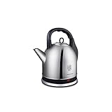 IGOSAIT Wang Edelstahl Wasserkocher, 1800W, 4L Schnell Boiling Water Heater, automatische Schließung Schutz/Silb