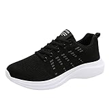 Sportschuhe Damen Straßenlaufschuhe Laufschuhe Atmungsaktiv Leichte Turnschuhe Gym Fitness Sneakers Hallenschuhe Outdoor Running Shoes für D