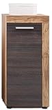 trendteam smart living Badezimmer Schrank Kommode Cancun Boom, 36 x 81 x 31 cm in Nussbaum Satin (Nb.) mit viel S