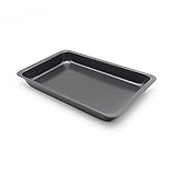 MEYYY Backblech, antihaftbeschichtet, für Kekse, halbes Backblech, professionelle schwere Karbonstahl-Konstruktion, 28,9 x 17,8