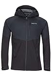 Marmot Herren Softshelljacke Funktions Outdoor Jacke, Wasserabweisend ROM, Black, L, 81800