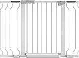 Safety Gate-Metall-einstellbares Baby-Haustier-Sicherheitsgatter-Treppengate Auto-schließen mit Druckmontage erweiterbare Ständer 78cm hoch Die Breite kann von 75 bis 202 cm ideal für Kinder und H