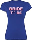 JGA Junggesellenabschied Frauen - Bride to be rosa - XL - Royalblau - Junggesellinnen Abschiedstour - L191 - Tailliertes Tshirt für Damen und Frauen T-S
