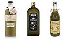 Testpaket Olio Extra Vergine di Oliva Italiano Italienisches Olivenöl extra vergine Farchioni Il Casolare - Carapelli Non Filtrato - De Cecco 100% Italiano ( 3 x 1Lt )