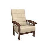 HYPE Chairs Relaxsessel Dean Beige Nussbaum, 928419