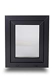 Kunststofffenster 2 fach Funktion Dreh Kipp Fenster - außen Anthrazit - Premium (BxH 650x400 mm DIN Links)