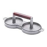 Burgerpresse Hamburger Patty Maker Antihaft gefüllte Burgerpresse mit Holzgriff für BQQ Grill hausgemachtes perfektes gefülltes R