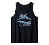 F-14 Tomcat Kampfflugzeug Diagramm Tank Top