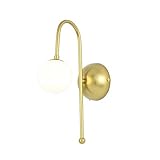 ZCCLCH Design Glas Led Wandleuchte Wandleuchte Moderne Schlafzimmer Küche Treppen Wohnzimmer Wandleuchten Dekor Beleuchtung Gold Eisen G4 110-240 V