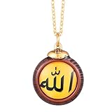 Kreative Persönlichkeit Mode Nische Islamische Religiöse Schmuck Muslim Allah Zeichen Halskette Goldkette Anhänger Halskette Urlaub Bestes Geschenk