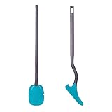 YUZHUKUNGMZSZ reinigungsbürste, Silikon-Toilettenbürste Flachkopf WC-Zubehör Flexible weiche Borsten Bürstenreinigungsbürste Badezimmer Werkzeuge Weiche Bürste Schnelltrockner (Color : Green)