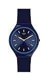 Swatch Damen Analog Schweizer Quarz Uhr mit Silicone Armband SVON104