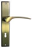 Alpertec 32214363 Nelson-LS Messing brüniert für Zimmertüren Drückergarnitur Türdrücker Türbeschläge N