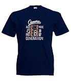 Street Decals Retro Automatische Kamera Erste Generation Fotografie Grafik Tee T-Shirt Herren Unisex, dunkles marineblau, L