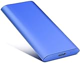 2TB External Hard Drive, Portable Hard Drive External Type-C/USB 2.0 HDD for Mac Laptop PC(2TB-Blue-b)