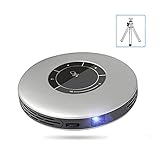 YQG Beamer Mini DLP-Projektor 4K-Taschen-tragbare Micro-WiFi-Bluetooth-FHD-Projektoren für Heimkino-B