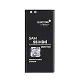 Bluestar Akku Ersatz kompatibel mit Samsung Galaxy S5 Mini G800F 3,7V 7,7Wh 2500 mAh Austausch B