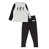 Fortnite Flossing Emotes Boys Pyjama Set, lang, Schwarz / Grau meliert 13-14 Jahre | PS4 PS5 Xbox Gamer Geschenke, Schule Jungen PJs, Kinderkleidung, Kindergeburtstags-Geschenk-I