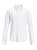 JACK & JONES Jungen Jprparma Shirt L/S Jr Sts Hemd, Weiß (White White), 128 EU