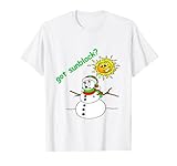 Lustiger Weihnachtsschmelzender Schneemann Got Sunblock T-S