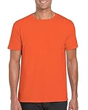 Gildan Softstyle TM Adult Ringspun T-Shirt Orange L L,Orang